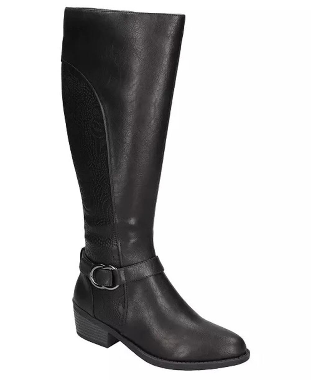 New! Easy Street Luella Women’s Tall Plus Wide Calf Riding Boots US 7.5 Black